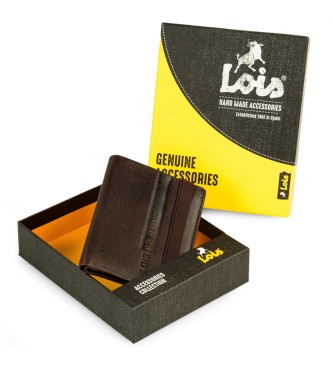 Lois Jeans Portefeuille en cuir RFID 202618 couleur marron