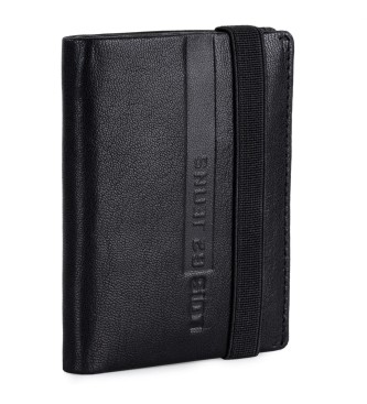 Lois Jeans Skórzany portfel RFID 202618 w kolorze czarnym