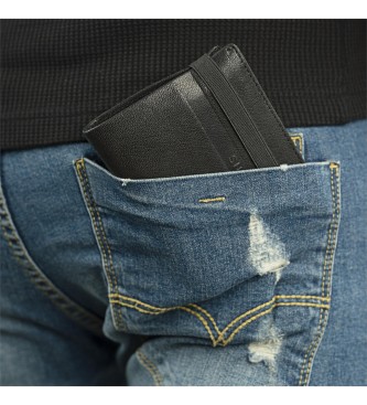 Lois Jeans Skórzany portfel RFID 202618 w kolorze czarnym