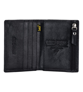 Lois Jeans Usnjena denarnica RFID 202618 črna barva