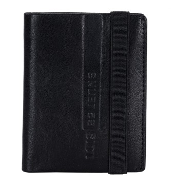 Lois Jeans Usnjena denarnica RFID 202618 črna barva