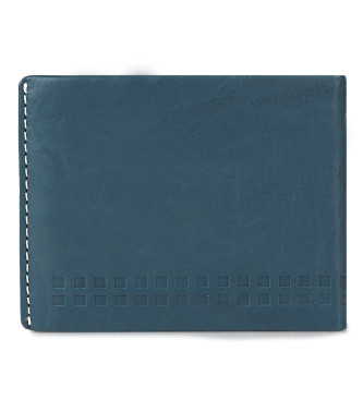 Lois Jeans RFID leather wallet 205507 blue-grey colour