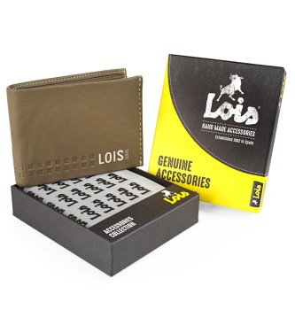 Lois Jeans Wallets 205586 khaki-leather colour
