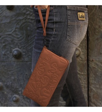 Lois Jeans Wallet with handle 315701 brown