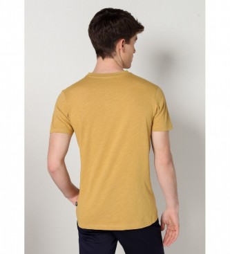 Lois Jeans T-shirt a maniche corte color cammello