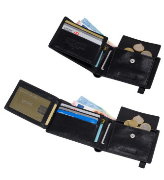 Lois Jeans RFID leather wallet 202611 black colour
