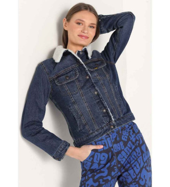 Lois Jeans Denim jacket with navy fleece