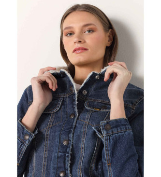 Lois Jeans Denim jacket with navy fleece