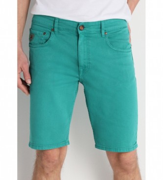 Lois Jeans Green denim bermuda shorts