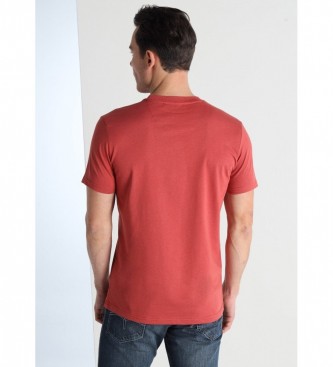 Lois Jeans T-shirt grafica rossa a maniche corte