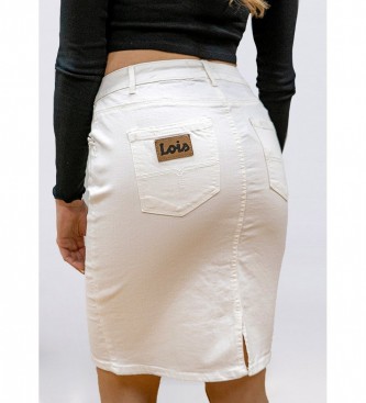 Lois Jeans Skirt White Denim white