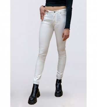 Lois Jeans Pantaln Twill Color Skinny Fit blanco