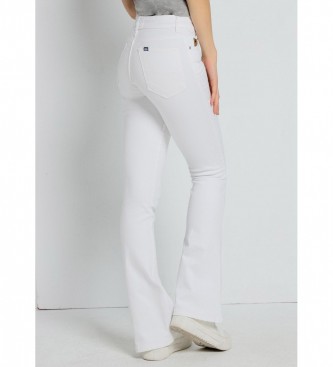 Lois Jeans Hlače Baja Box - Flare white