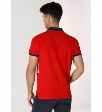Lois Jeans Short sleeve polo shirt red, grey