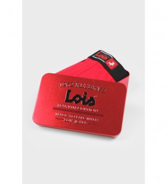 Lois Jeans Boxer Reserve Metal Gift Box vermelho