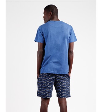 Lois Jeans Pyjama  manches courtes Motowings bleu