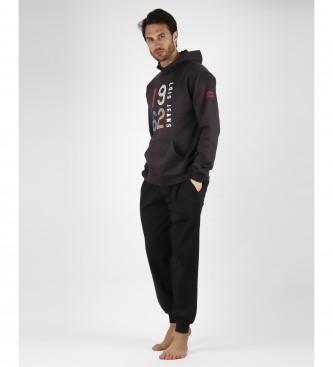 Lois Jeans Men's Mexico Long Sleeve Hooded Pajamas