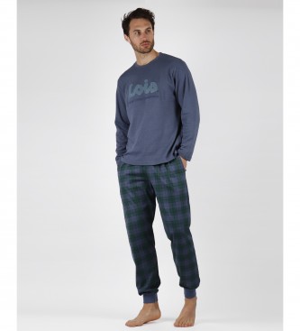 Lois Jeans Men's Forest Long Sleeve Pajamas