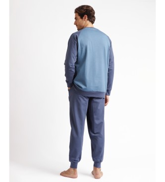 Lois Jeans Ranglan Pyjama met lange mouwen XGames blauw
