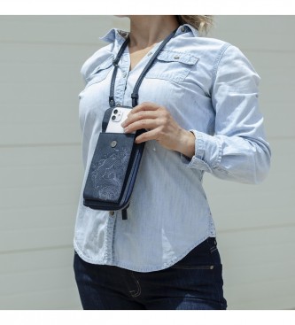Lois Mini bolsa de carteira para telemóvel 302661 marinha -11x18,5x2,5cm