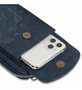Lois Mini cell phone wallet bag 302661 navy -11x18,5x2,5cm