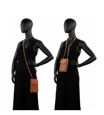 Lois Mini sac portefeuille pour téléphone portable 302661 camel -11x18,5x2,5cm