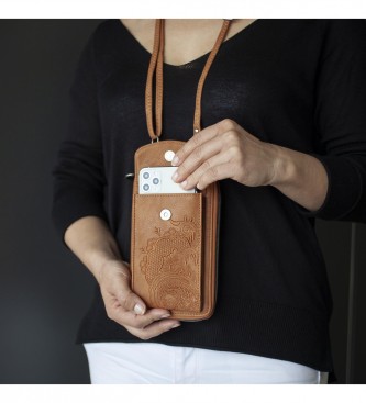 Lois Mini sac portefeuille pour téléphone portable 302661 camel -11x18,5x2,5cm