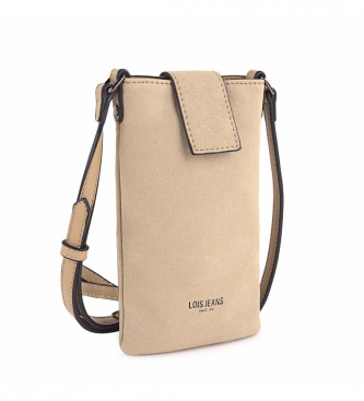 Lois Jeans LOIS Mini taske til mobiltelefon 315221 beige farve