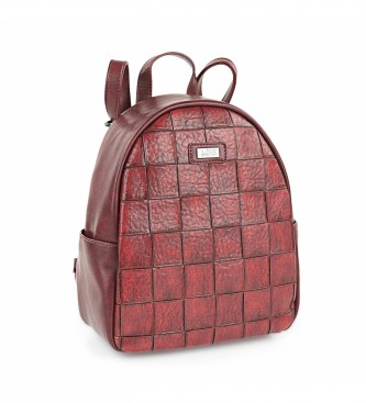 Lois Jeans Anti-theft backpack red -23x27x11cm