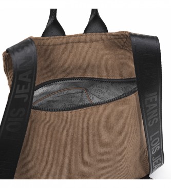 Lois LOIS anti-theft backpack 316677 taupe colour