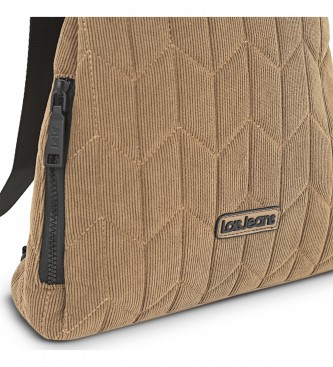 Lois LOIS anti-theft backpack 316677 taupe colour