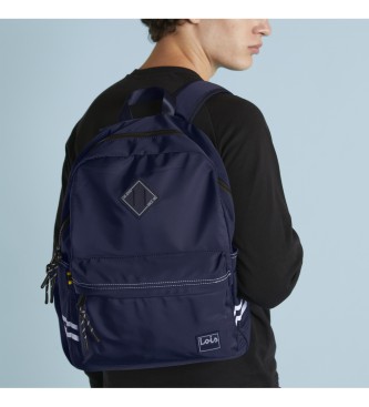 Lois Jeans Casual computer backpack 319836 navy blue