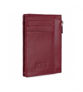 Lois Leather wallet 202004 Red -8,3x11,3x1cm
