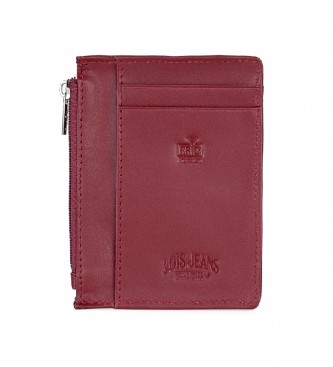Lois Leather wallet 202004 Red -8,3x11,3x1cm