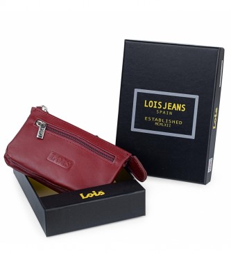 Lois Jeans Porte-monnaie en cuir 202059 rouge -10,5x6,5cm