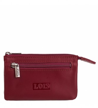 Lois Jeans Porte-monnaie en cuir 202059 rouge -10,5x6,5cm