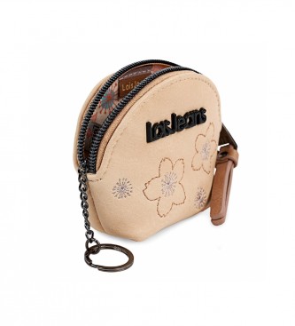 Lois Coin purse with key ring inside 310704 beige -11,5x 9x3,5cm