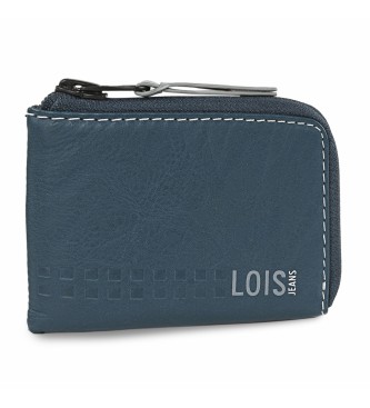Lois Jeans Carteira de couro 205544 cor azul-cinzento