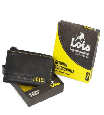 Lois Jeans Ledergeldbrse 205544 schwarz-gelb