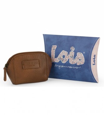 Lois Coin purse 308204 Brown -13x8x4,5cm