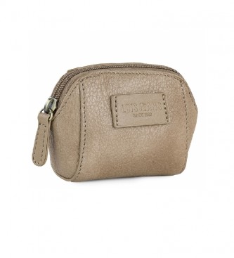 Lois Calgary Beige leather purse -13x8x4,5cm