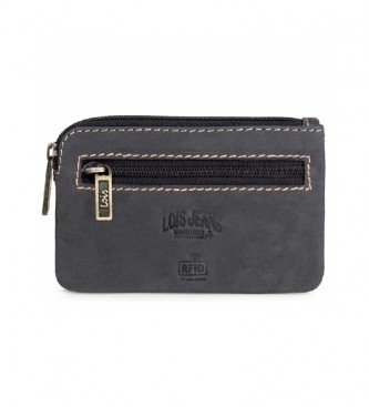 Lois Leather wallet 201502 Black -11x7cm