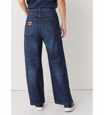 Lois Jeans Jeans Caja Alta - Straight Wide Crop marino
