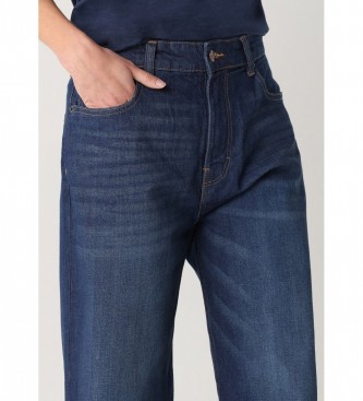 Lois Jeans Jeans Box Tall - Liso largo Crop navy