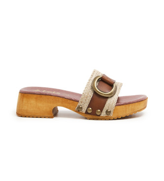 Lois Jeans Leather sandals 74360 beige 