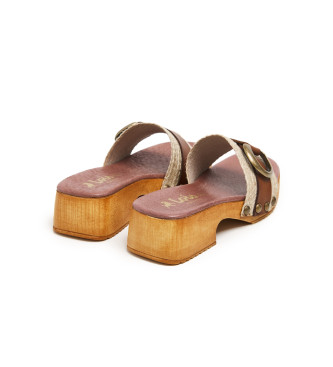 Lois Jeans Leather sandals 74360 beige 