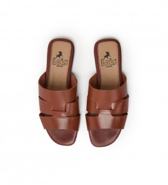 Lois Leather sandals 74311 brown