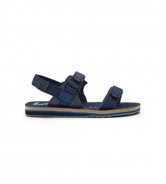 Lois Sandals with navy velcro