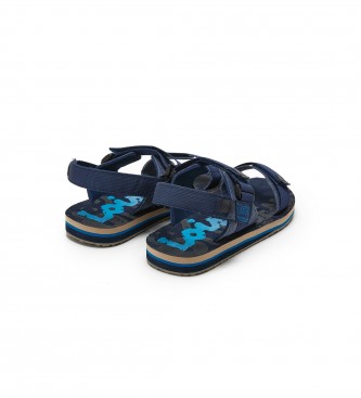 Lois Sandals with navy velcro