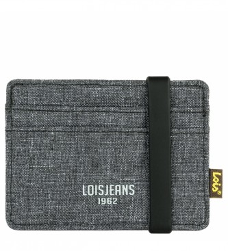 Lois Jeans Portacarte con protezione RFID LOIS 203698 colore grigio scuro
